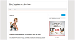 Desktop Screenshot of dietsupplementreviews.org
