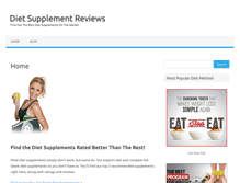 Tablet Screenshot of dietsupplementreviews.org